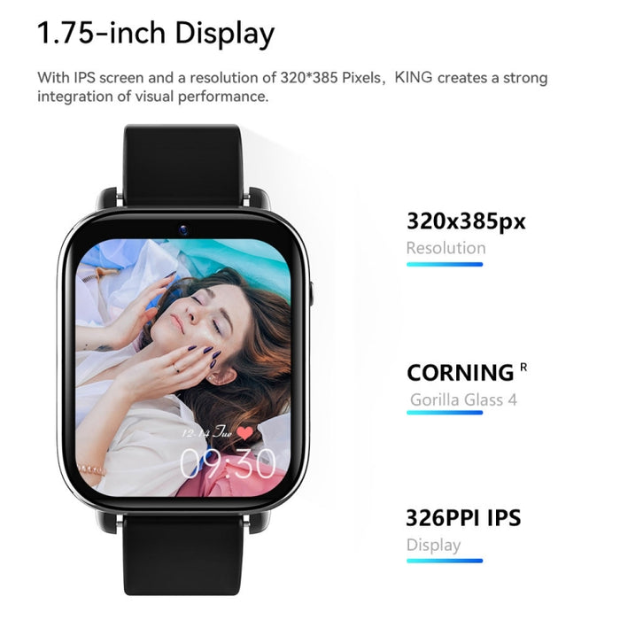 1.75" 4G LTE Smart Watch – Android 9.1, 2GB/16GB & 4GB/128GB