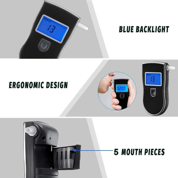 3 digitals LCD Display Breath Alcohol Tester Analyzer, AT-818