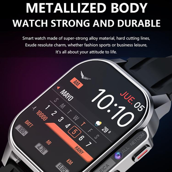 4G Rugged Smartwatch with SIM Slot, Google Play & Outdoor Camera – Eurasian/African Version