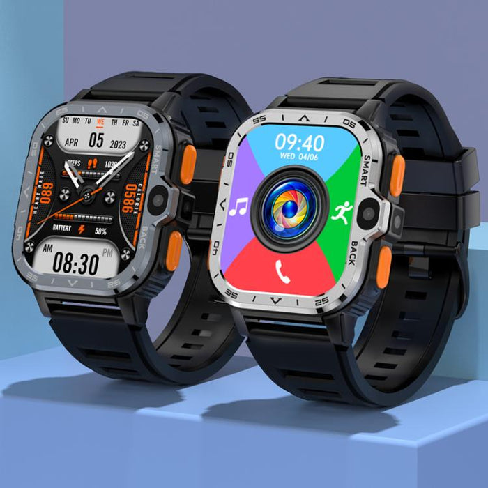 4G Rugged Sports Smartwatch with SIM Slot & Google Play – Eurasian/African Version