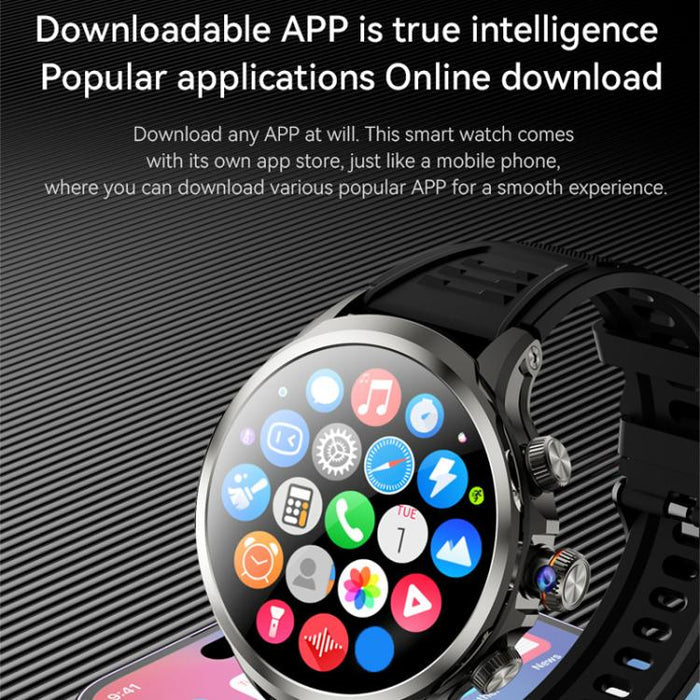 4G Smartwatch with Global SIM Slot & Rotating Camera – Calls & Photos