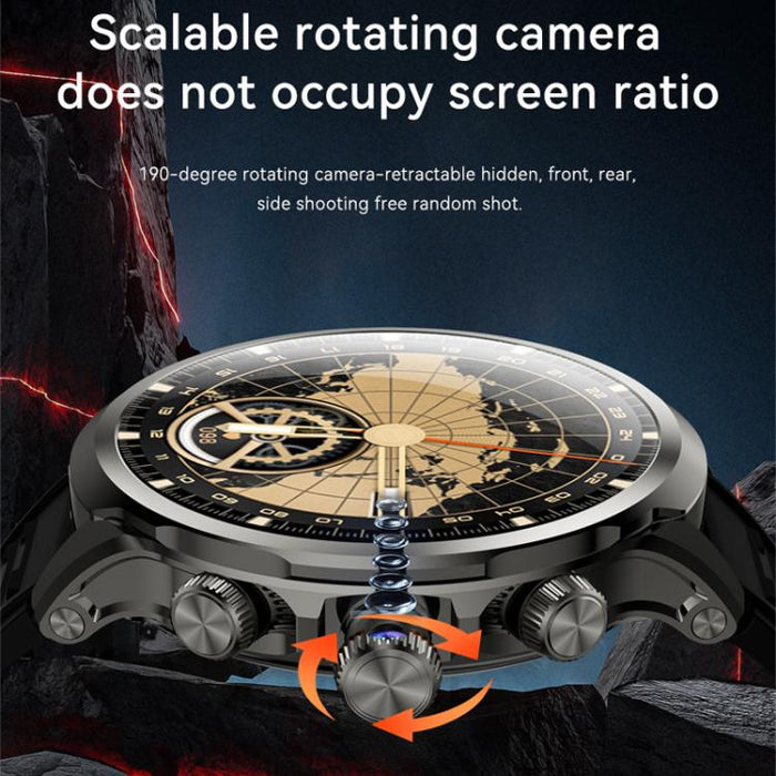 4G Smartwatch with Global SIM Slot & Rotating Camera – Calls & Photos
