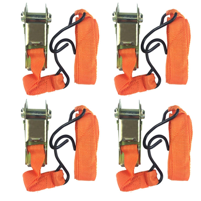 4PCS 15 Inch Ratchet Strap Tensioner for Secure Car Tie-Downs