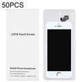 50 PCS iPhone 5 LCD Screen Packaging Boxes - Durable White Cardboard Packaging for i5