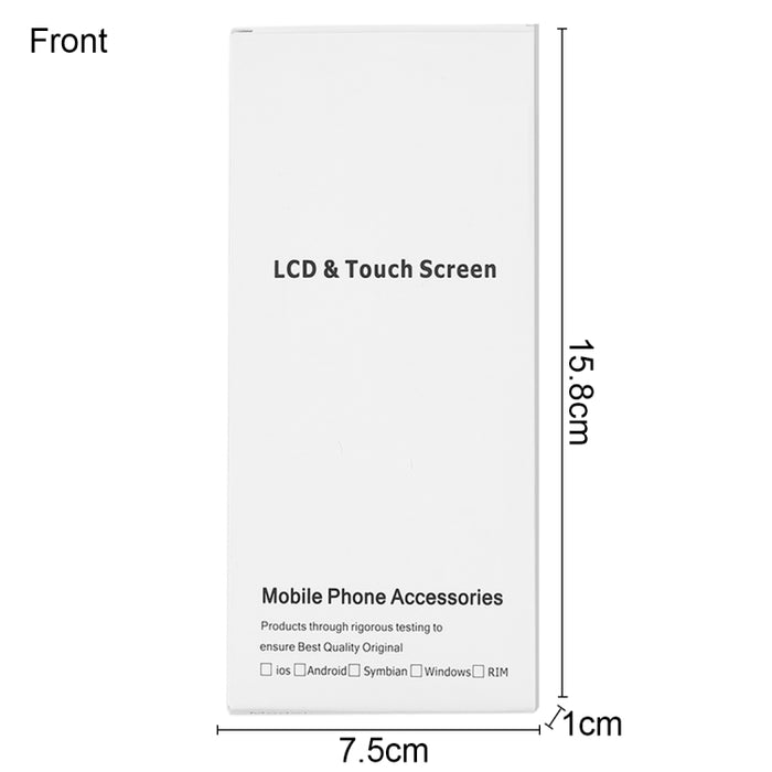 50 PCS iPhone 5 LCD Screen Packaging Boxes - Durable White Cardboard Packaging for i5