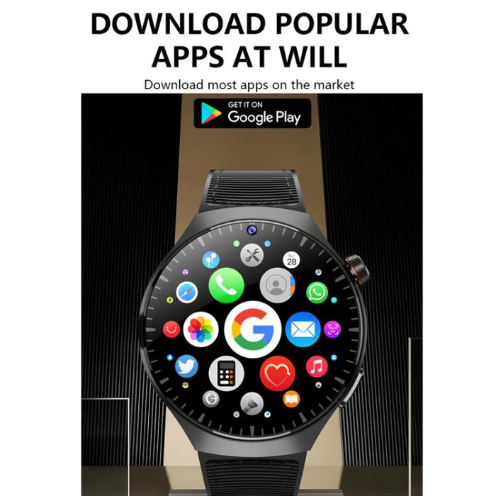 5G Smartwatch with SIM Slot, Google Play & Dual Camera – Eurasian/African Version