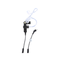 Logic Wireless acoustic tube earpiece with curly cord, product view
