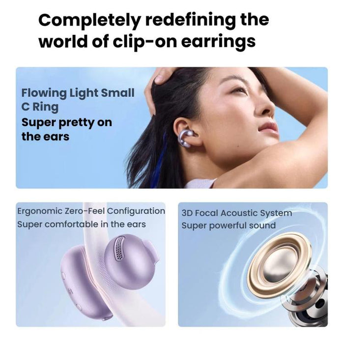 ANKER SoundCore C50i Ear Clip Air Conduction Bluetooth Earphones – Open-Ear Sports