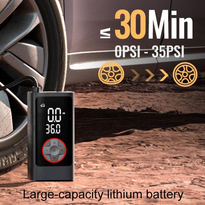 ATJ-004 Smart Wireless Car Tire Pump - Portable Digital Display Multi-Function Inflator