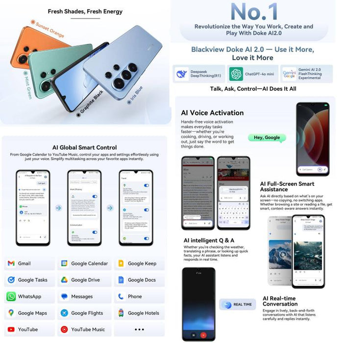 Blackview WAVE 10 8GB/256GB | 6.88" Android 16, Unisoc UMS9230E