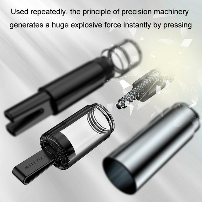 Car Glass Safety Hammer Multifunctional Emergency Escape Tool, Gray, Silver, Red, Black