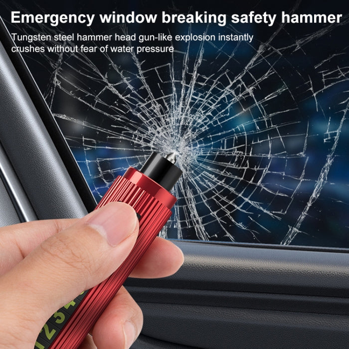 Car Multi-functional Emergency Safety Hammer Temporary Parking Dual Number Plate