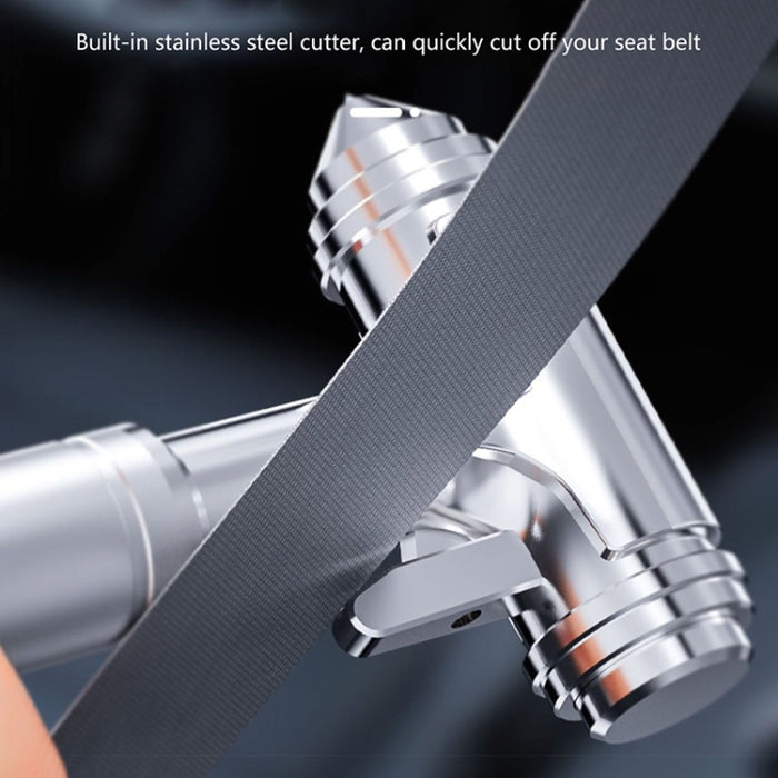 Car Safety Hammer Emergency Escape Seat Belt Cutter Window Breaker Rescue Tool(Black Gold), Safety Hammer