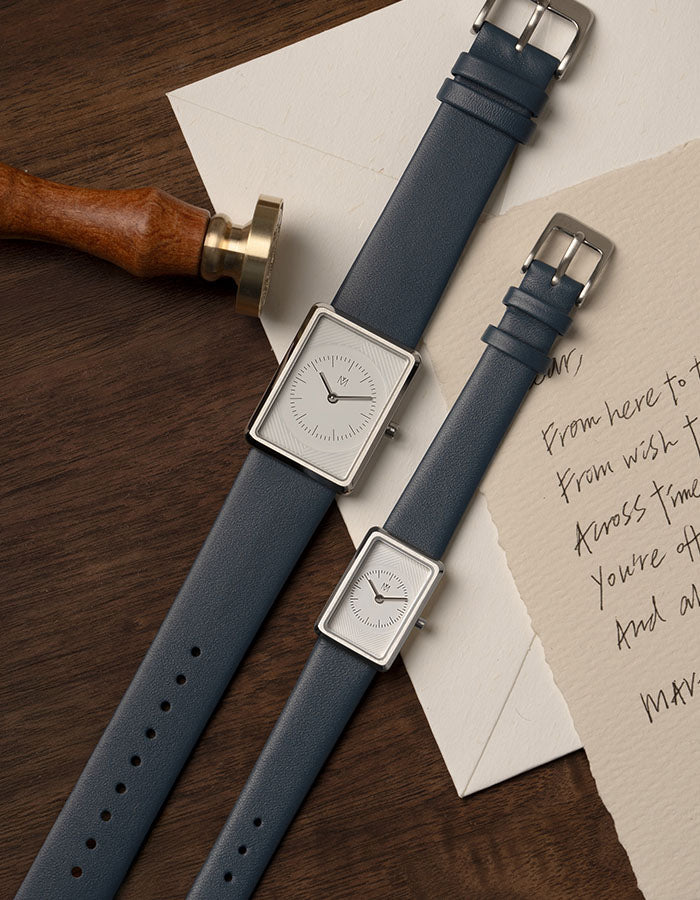 Navy square watches for women