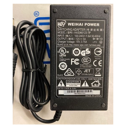 Chiayo 12V1053 15V Power supply for Focus 505 (Replaces 12V1027)