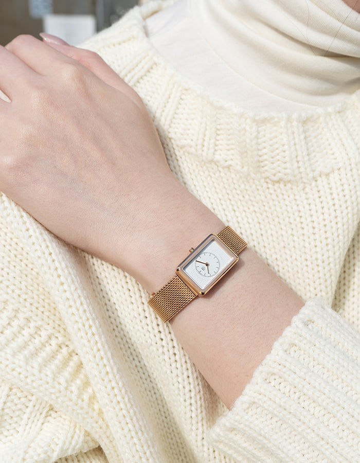 CLUB MESH 18MM + BROWN LEATHER STRAP SET