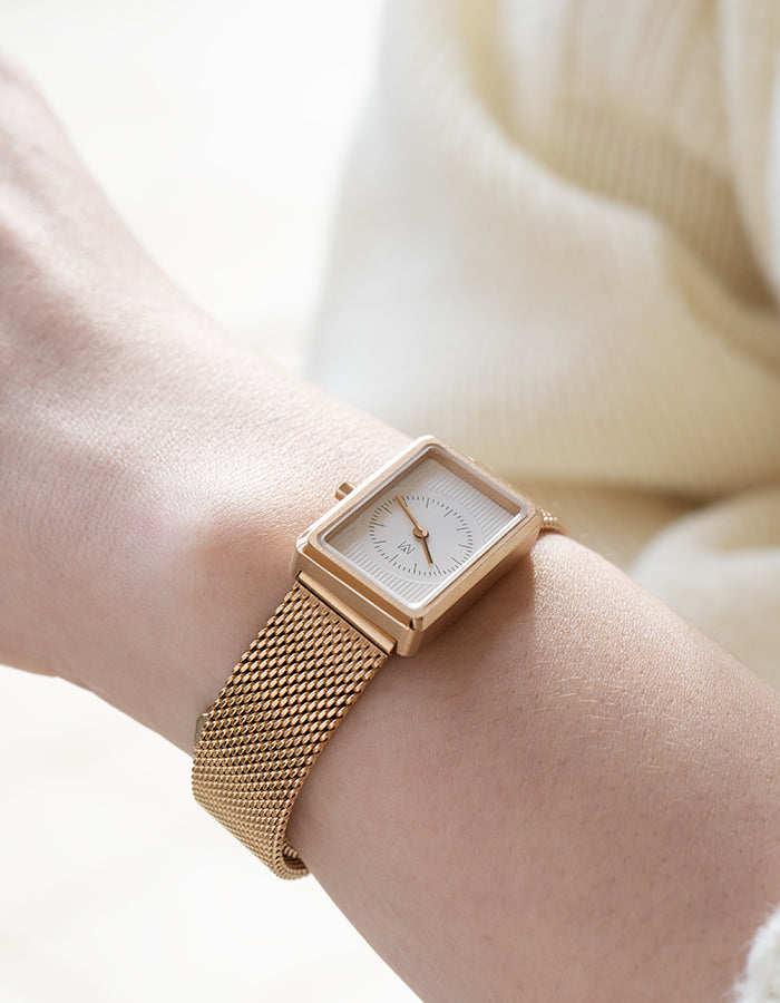CLUB MESH 18MM + BROWN LEATHER STRAP SET