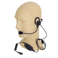 CRS Lightweight Behind-the-Head Headset, in-line PTT and boom mic shown (general headset photo, S2 connector end not pictured)