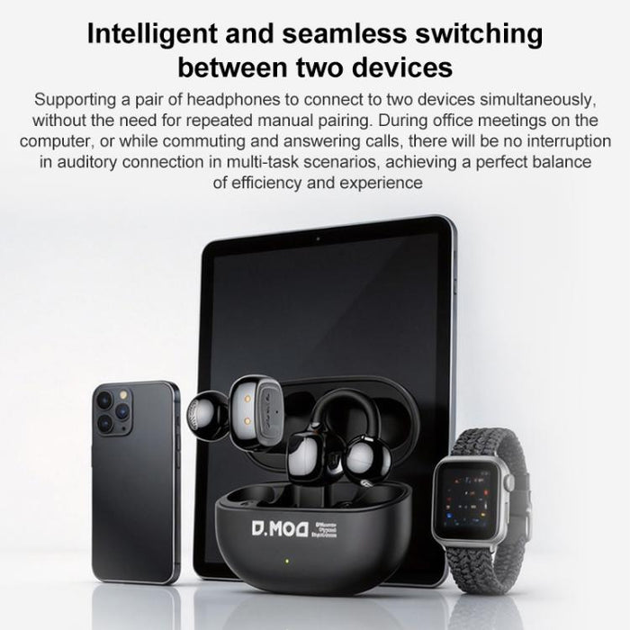 D MOOSTER D68 Open-Back Clip-On Wireless Bluetooth Earphones