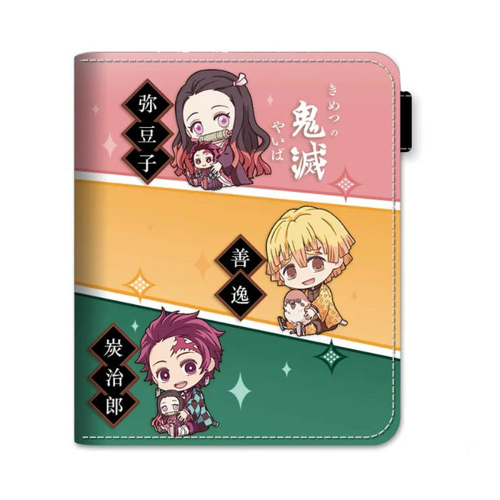 Demon Slayer Tanjiro Nezuko Anime Wallet, PU Leather Short Bifold Wallet for Fans
