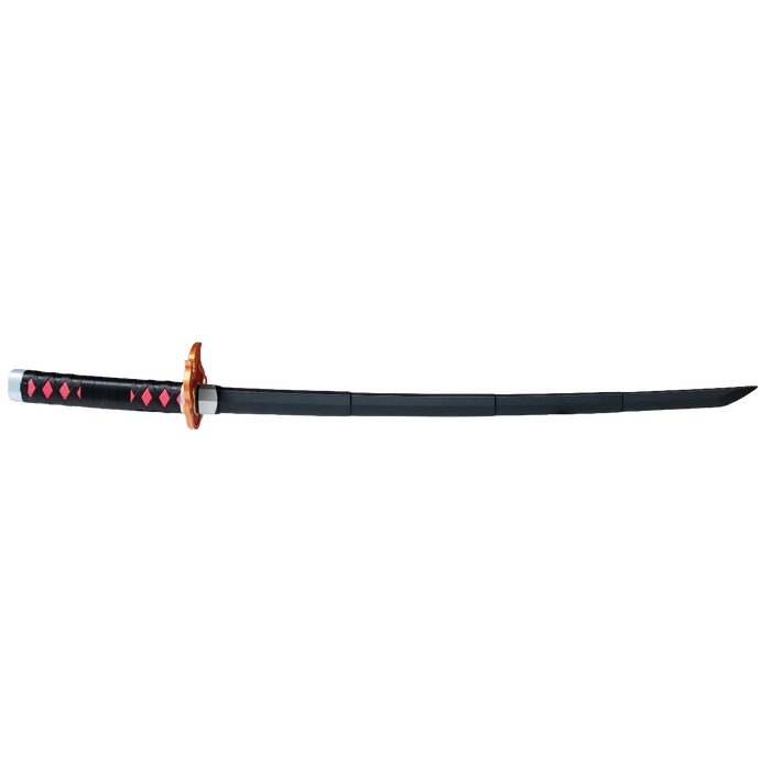 Demon Slayer Tanjiro Zenitsu Retractable Katana, Anime Cosplay Prop Sword