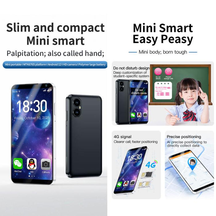 DOOV M2 4G 6GB/128GB | 4" Android 12, MT6765, with Camera