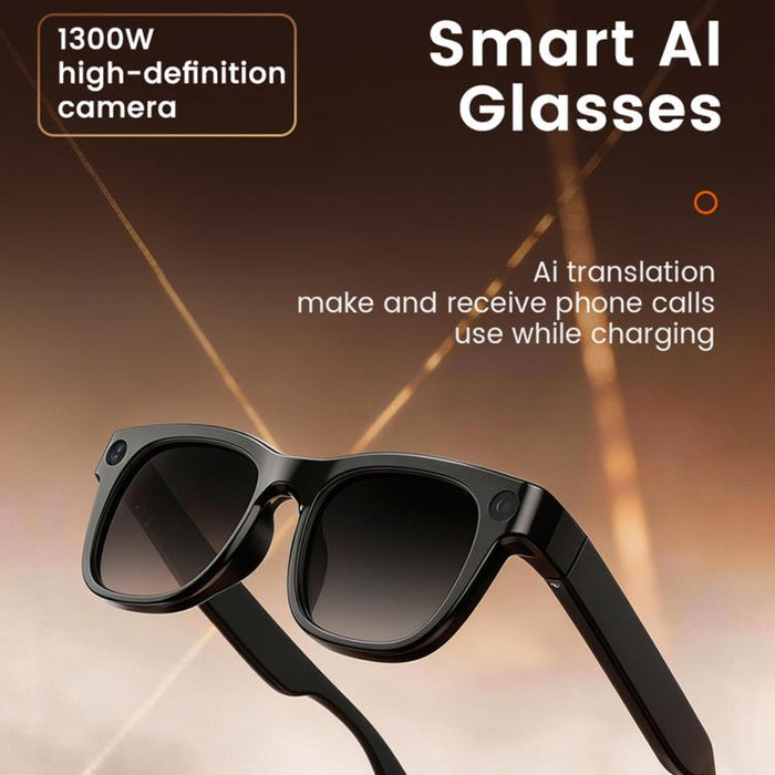 E06S 13MP 1080P AI Smart Glasses – Dual-Loudspeaker, Stylish Capture