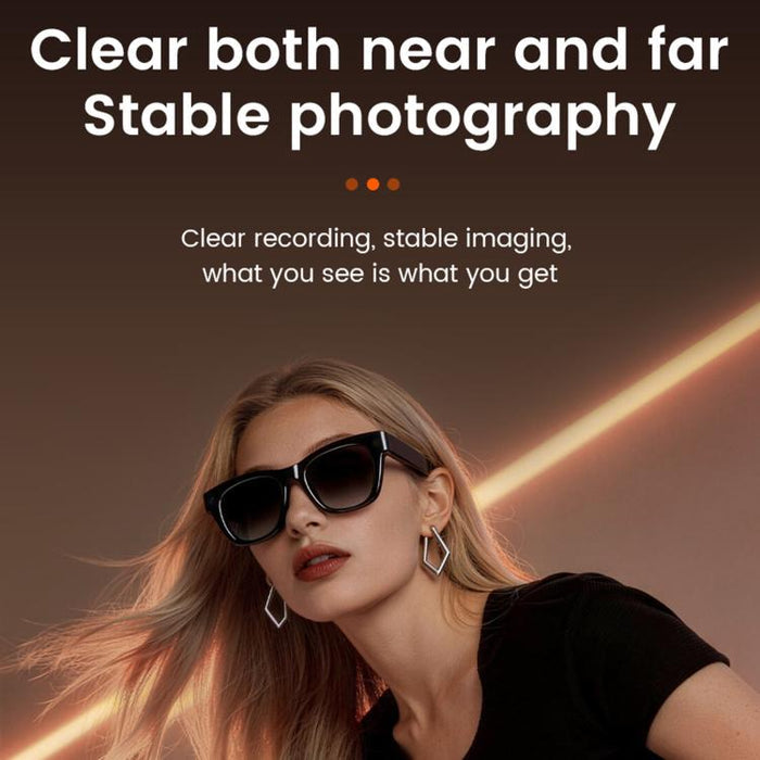 E06S 13MP 1080P AI Smart Glasses – Dual-Loudspeaker, Stylish Capture