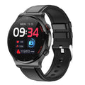 E300 Smart Health Watch – 1.32" Screen, Leather Strap, Body Temperature & ECG