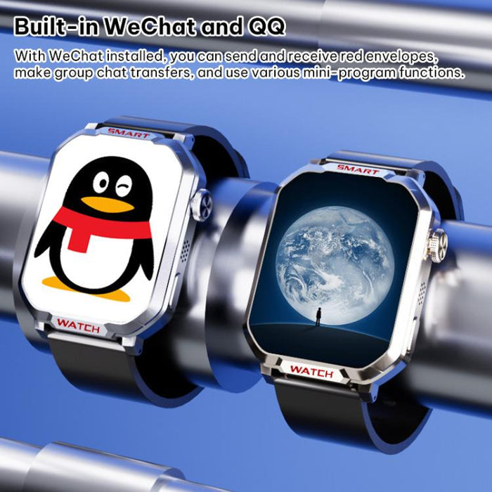 FA82S 4G Smart Watch – 1.83" GPS Tracking, Heart Rate & Blood Pressure