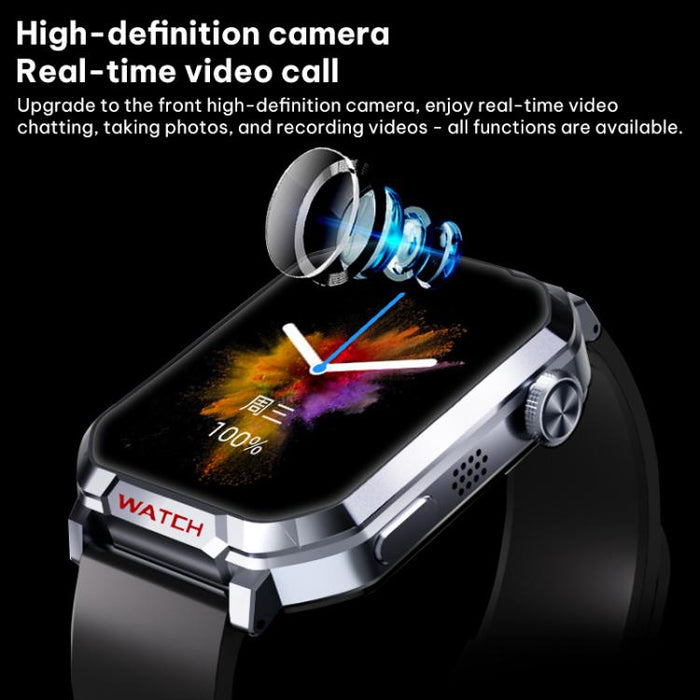 FA82S 4G Smart Watch – 1.83" GPS Tracking, Heart Rate & Blood Pressure