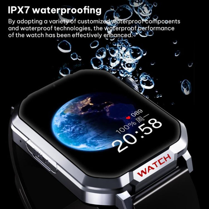 FA82S 4G Smart Watch – 1.83" GPS Tracking, Heart Rate & Blood Pressure
