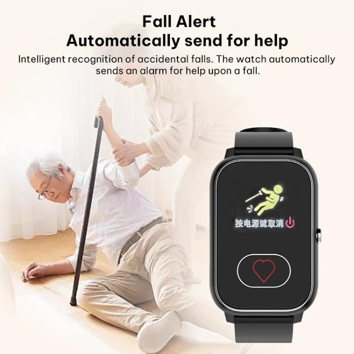 FA96S 4G Elderly Care Smart Watch – 1.0" Screen, GPS Tracking, Eurasia-Africa & American Version
