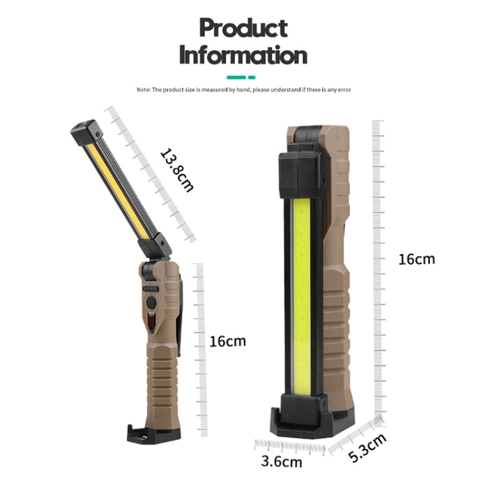 FT20 Folding Magnet Car Inspection Light - Strong Emergency COB LED Work Maintenance Lamp