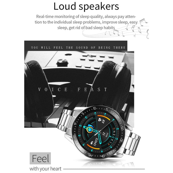 G3 1.3 inch Full-fit Round Screen Smart Watch, Support Sleep Monitor / Heart Rate Monitor / Temperature Monitoring