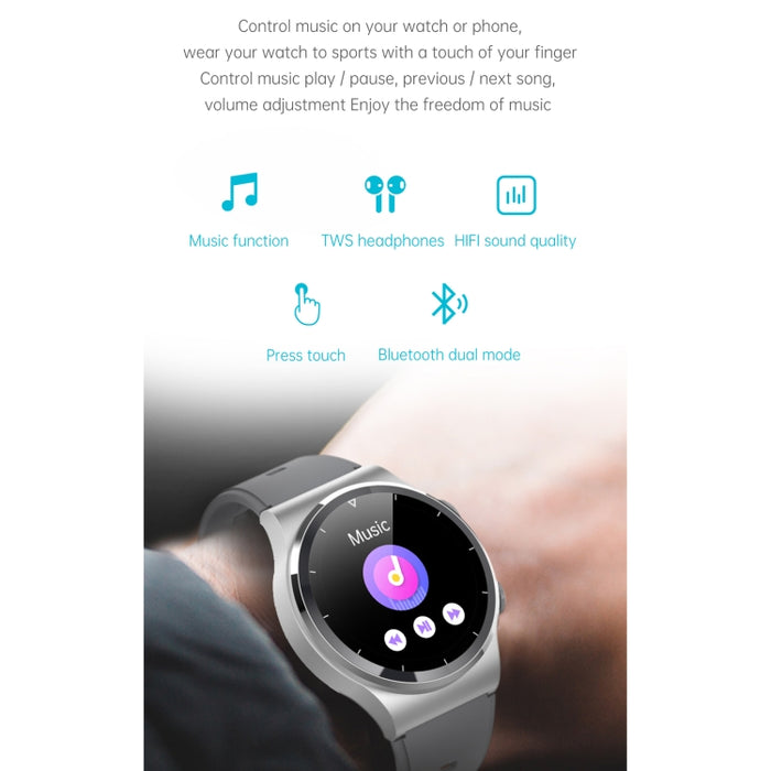 G69 2-in-1 Smart Watch with Bluetooth Earphone – 1.3" IPS, IP67, Heart Rate & Sleep
