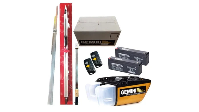 GEMINI Roll-Up Garage door motor kit (2x Single doors)