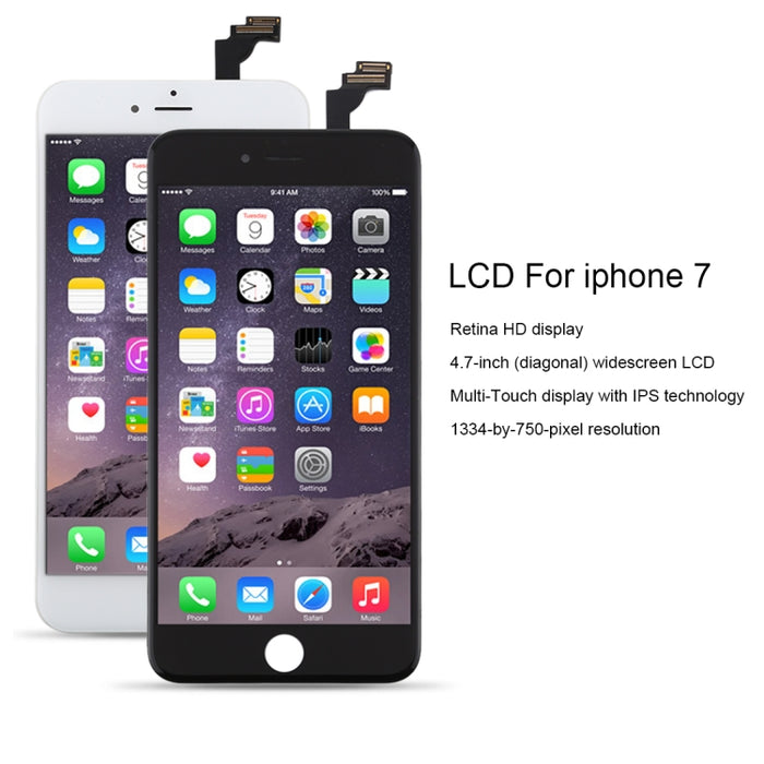 Genuine iPhone 6 Plus LCD Screen Replacement - High-Quality Display Repair in White & Black Options