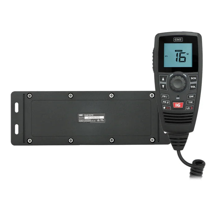 GME GX750B VHF marine radio black