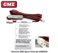 GME LE09 12V DC power lead, black cable with fused connector