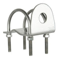 GME MB024 stainless steel bracket, three-quarter view