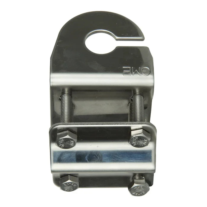 GME MB411 stainless steel mirror mount, three-quarter view