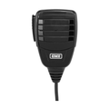 A black GME handheld microphone with a vented grille and a visible GME logo