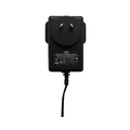 A black GME brand 5V/12V/24V DC power supply adapter with a two-prong plug and a black cable