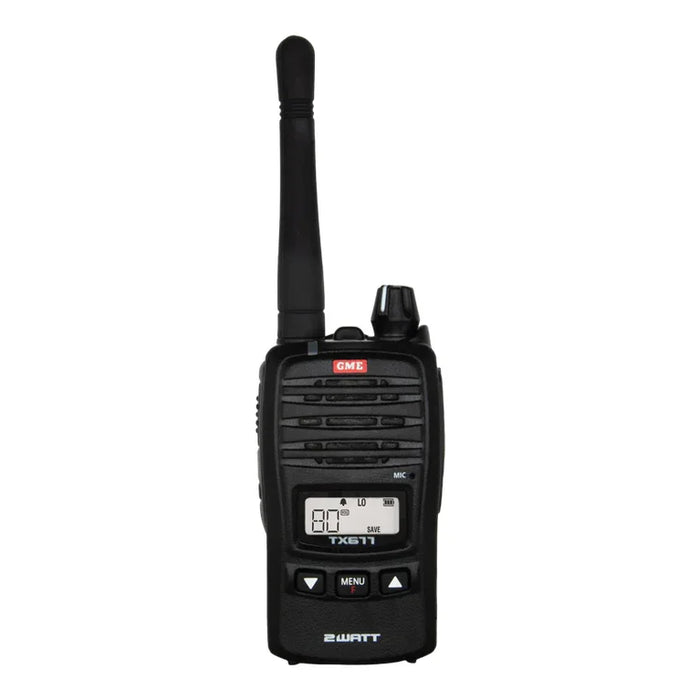 GME TX677 Black Radio front view NZ