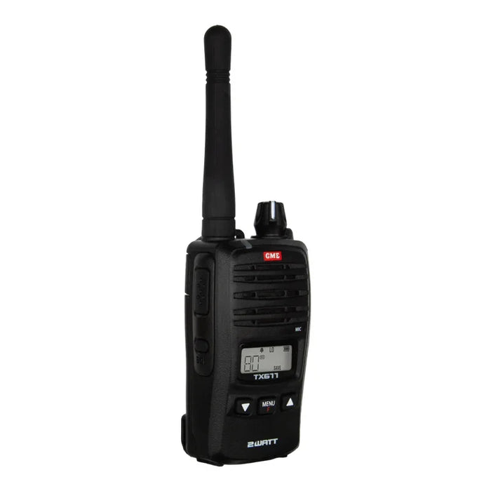 GME TX677 Black Radio front angled view NZ