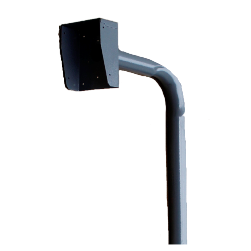 Gooseneck Powder Coated incl. rain shield