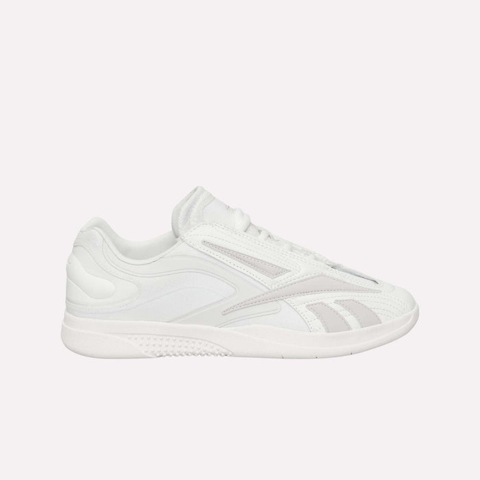 The Reebok Hammer Pro LTD Shoes are white low-top athletic sneakers with subtle gray accents, lace-up closure, a durable rubber sole, and layered side details. Displayed in profile against a white background.