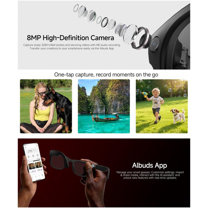 HD5 Ultra Smart AI Translation Glasses – Seamless Communication