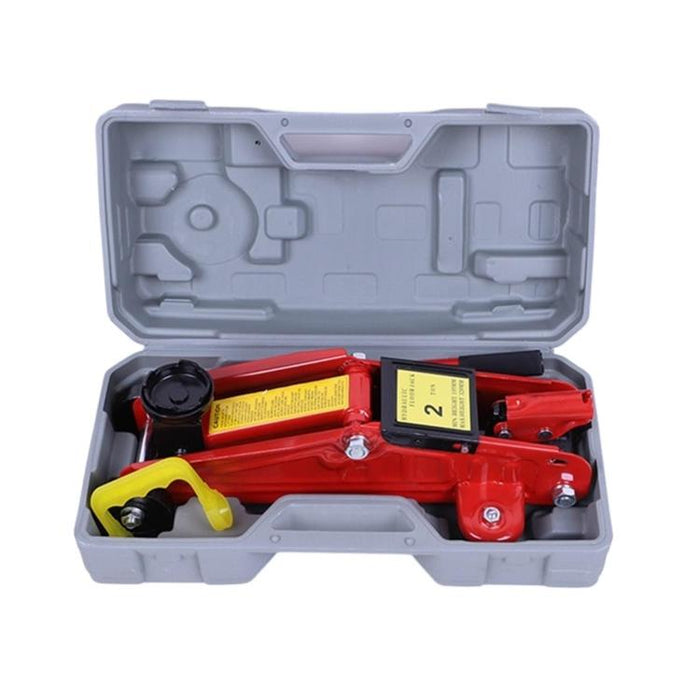 Horizontal Hydraulic Car Jack - Manual Tire Change Lifting Tool